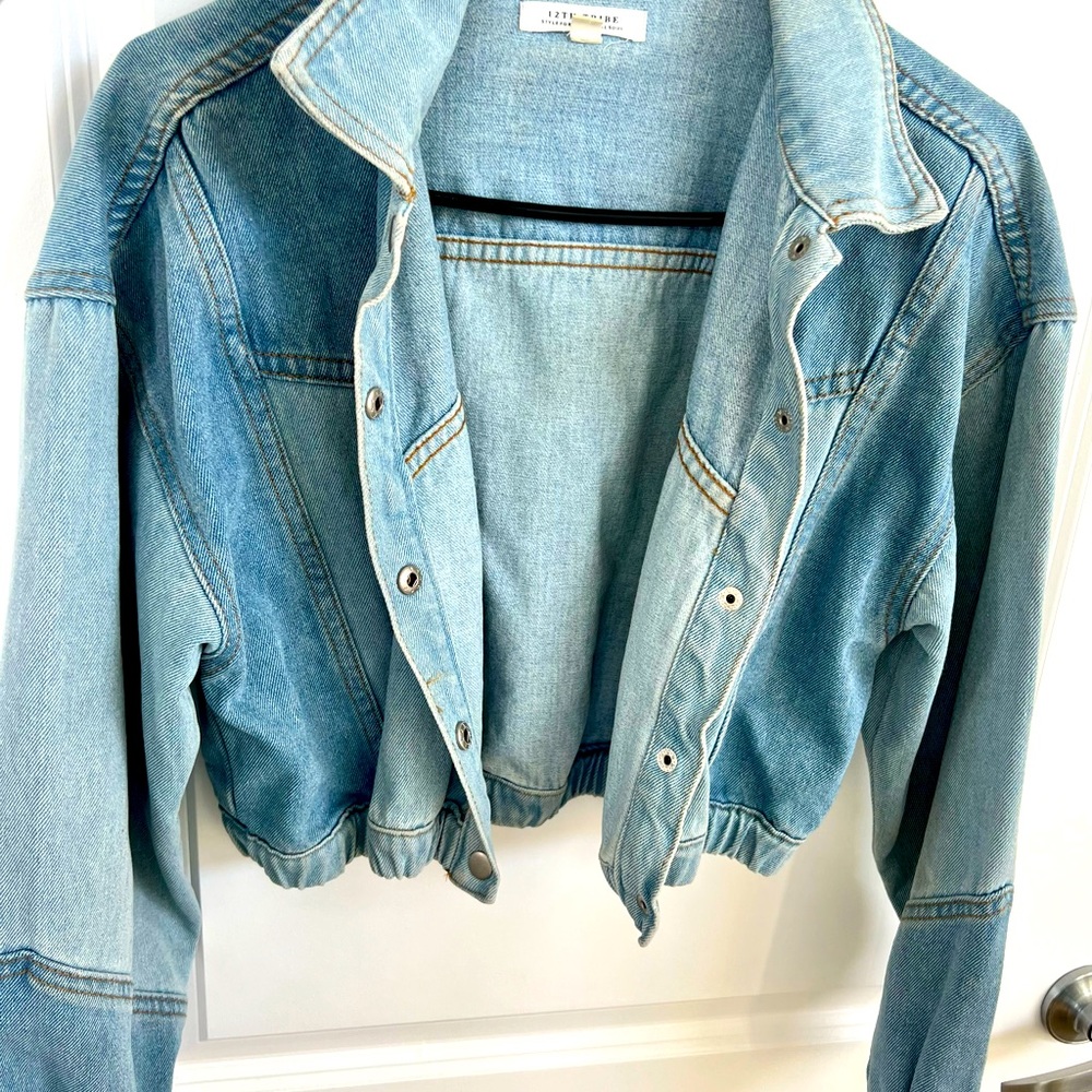12th Tribe cropped Jean jacket